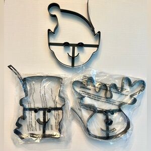 Williams Sonoma Black Holiday Pancake/Cookie Cutters Set